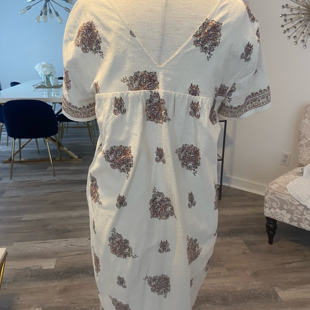 Madewell bohemian paisley dress.